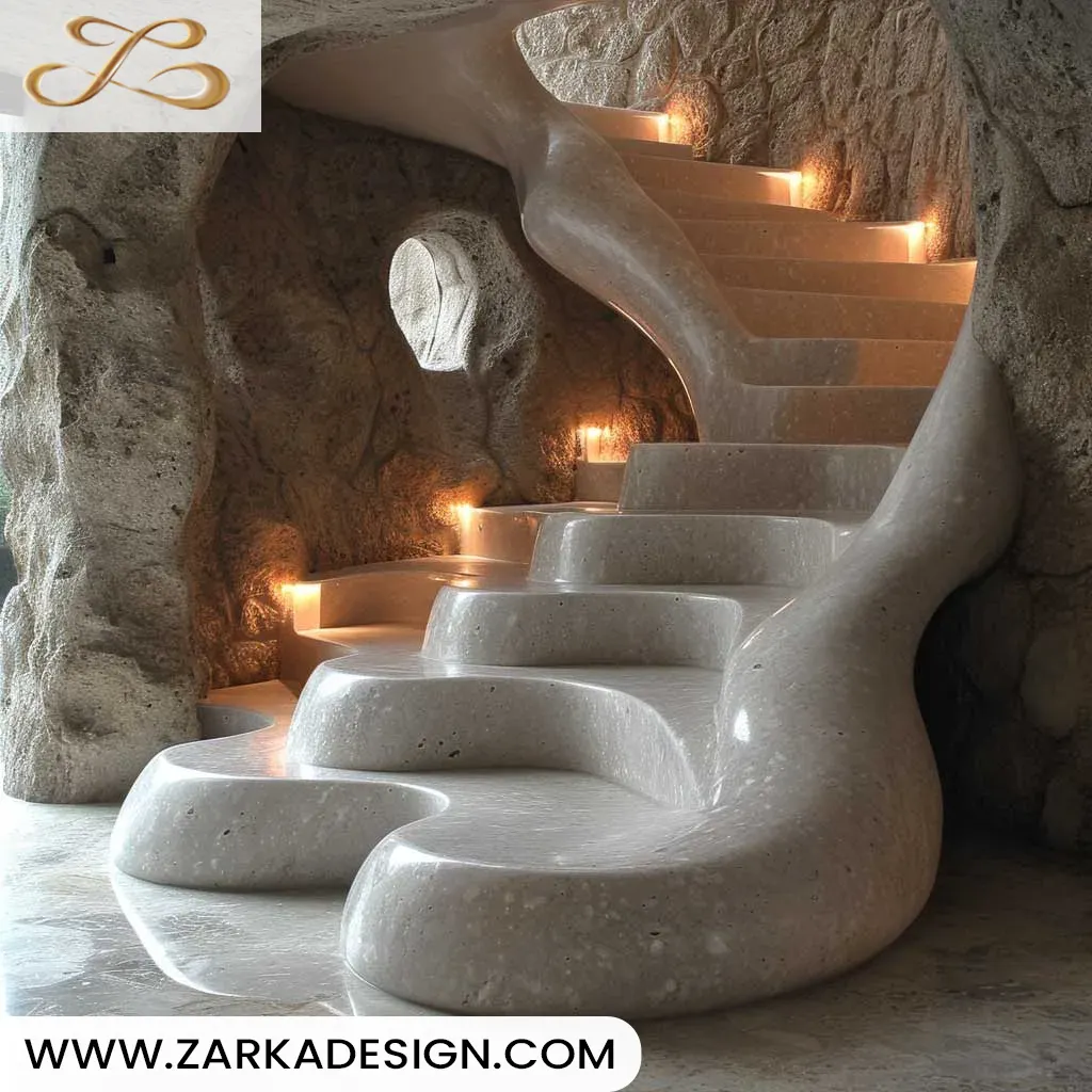 پله حیاط سبک پله فضایی