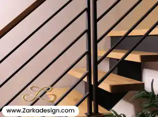 پله معلق تک تیر فلزی با فرم توخالی